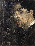James Ensor Self-Portrait,Called The Big Head Germany oil painting artist